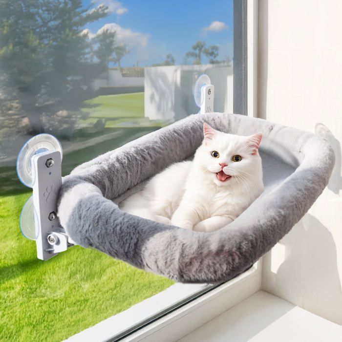 Meilleurs prix pour Hamac Chat Fenêtre avec Coussin Lavable – Hamac pour Chat Stable et Confortable Lit Suspendu Nid Douillet Panier