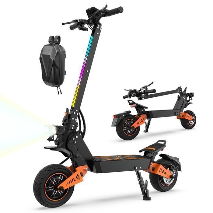 Trottinette Electrique TUNO NT5Ultra Avec APP 1500W*2 Vitesse Max. 70km/h Autonomie 65-75km 52V20.8Ah Pneus 11 4 Modes