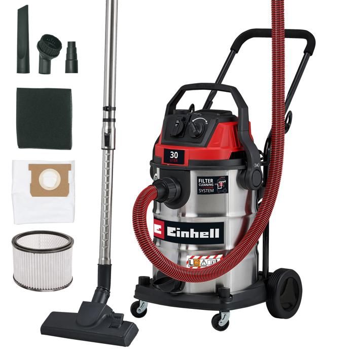 Einhell Aspirateur eaux et poussières TE VC 3080 SACL 220mbar cuve classe filtre HEPA avec accessoires