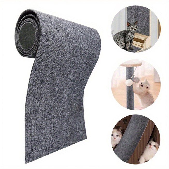 Comparer les prix de Tapis griffoir pour chats - Tapis anti-griffures pour canapés - Tapis griffoir autocollant pour chats - Mur descalade - Tapis
