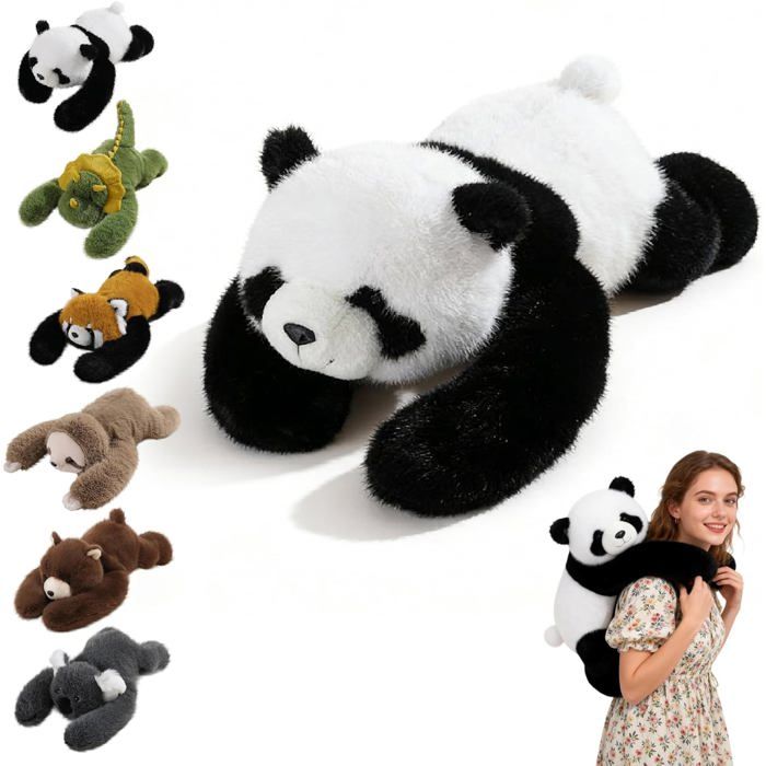 Peluche Lestée Panda 65 cm – Animal Ponderé en Peluche Douce, Câlin Relaxant Anti-Stress pour Adultes, Sommeil Paisible PELUCHE - Jeux - Jouets