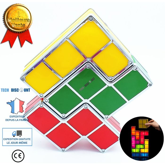 Lampe de table empilable tétris lumière led enfant développement - Aueq - intelligence nuit barre lumineuse fenêtre atmosphère lu