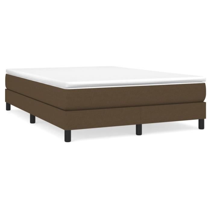 Sommier à ressorts - AKOZON - 140x190 cm - Tissu durable - Pieds robustes - 2 places