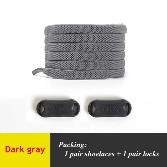 Lacets Plats 3mm Gris Graphite