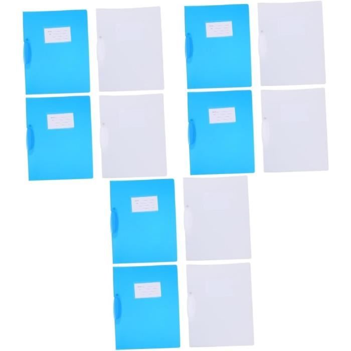 Lot De 6 Supports Verticaux En Plastique Pour Livres Et Classeurs – Organisateur De Bureau, Salle De Classe, Bibliothèque – Rangement Compact