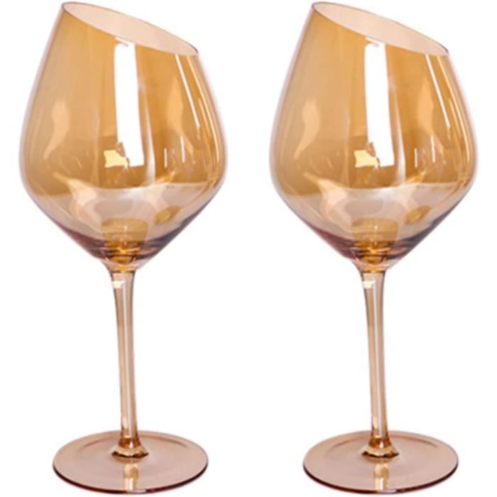Verres À Vin Rouge Flûtes À Champagne Obliques Coupe Vin Rouge