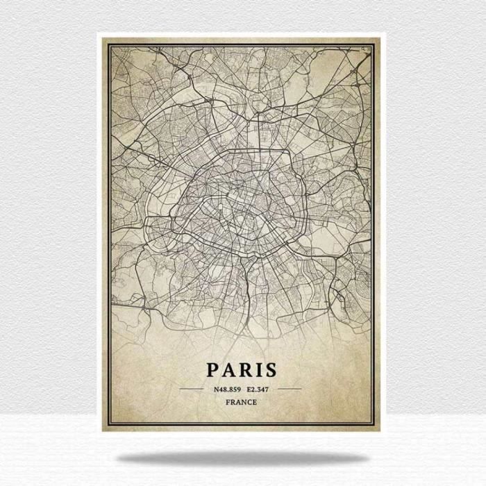 Puzzles En Bois Adultes 1000 Pièces,France Paris Carte Puzzle