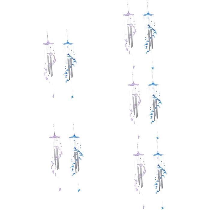 Carillons éoliens ondulés 3D, pendentif arbre de vie pour salle, fête, décor de noël, décoration de jardin, carillon suspendu en plein air  15