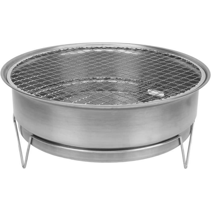 Gril à charbon de bois pliable en acier inoxydable portable pour barbecue en plein air et camping - Chine Barbecues et barbecues prix