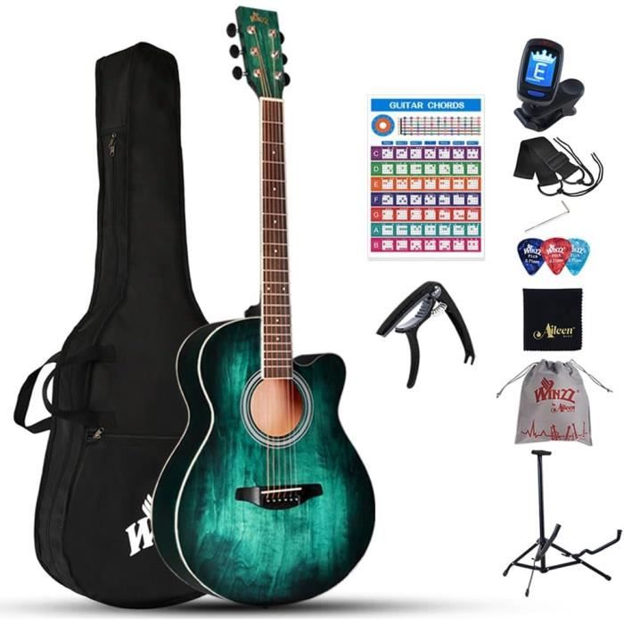 Guitare Acoustique Winzz 40 Pouces : L'Instrument Parfait pour Débutants et Intermédiaires