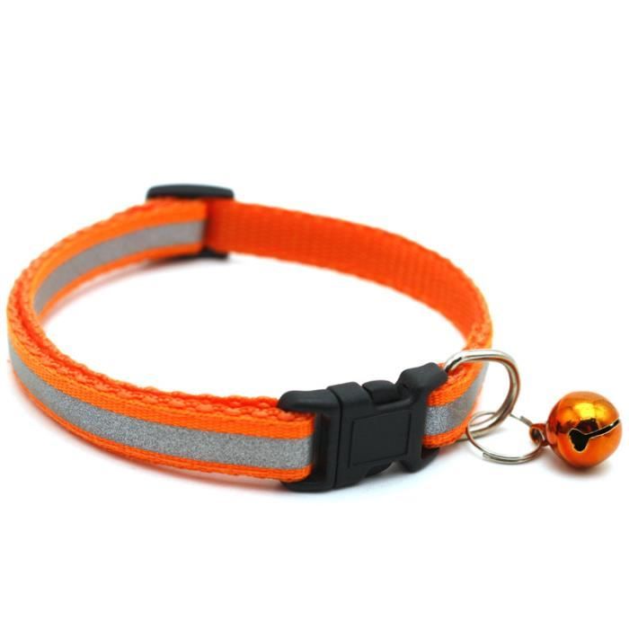 Collier En Nylon Reflechissant Pour Chat Petit Chien Ajustable 19 32cm Et Grelot Couleur Orange Cdiscount Collier En Nylon Reflechissant Pour Chat Petit Chien Ajustable 19 32cm Et Grelot Couleur Orange Cdiscount