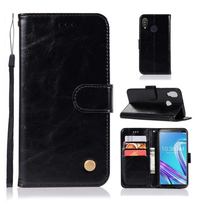 Étui Portefeuille ASUS Zenfone 7 Pro ZS671KS - Cuir, Fermeture Magnétique, Support