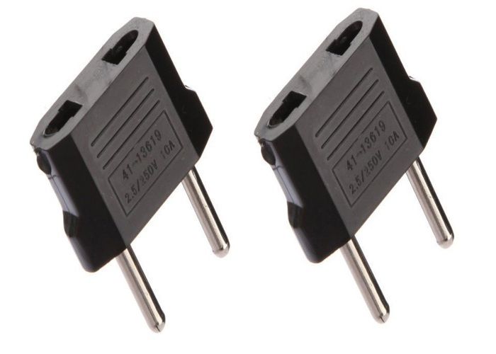 ADAPTATEUR 220V PRISE US AMERIQUE EUROPE FRANCE X1 ASIE