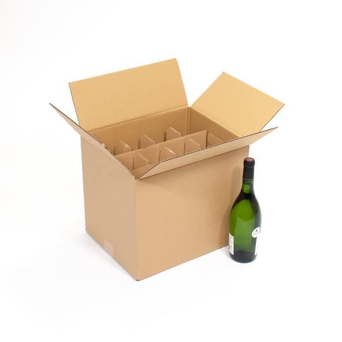 Carton déménagement 12 bouteilles - Cdiscount Bricolage