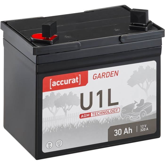 Accurat Garden U1L AGM 12V Batterie de tondeuse a gazon autoportée 30Ah