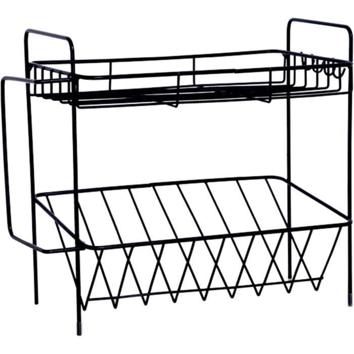 Étagère À Épices 2Tier Spice Rack Countertop, Spice Rack Organisateur