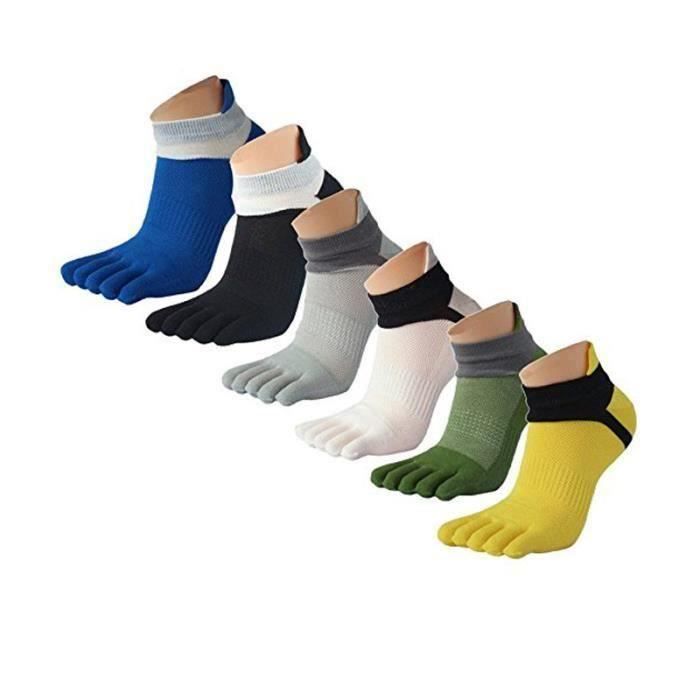 12pcs 6 paires de Chaussettes à Motif Pour Homme – Doigts de Pied Séparés –  Chaussettes avec Orteils – Coton Bo74920 - Cdiscount