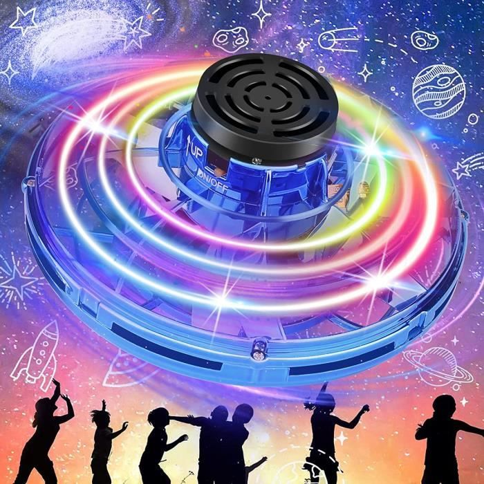 Drone à Main UFO – Mini Drone Volant à Infrarouges, Télécommande, Lumières LED Et Rotation 360°