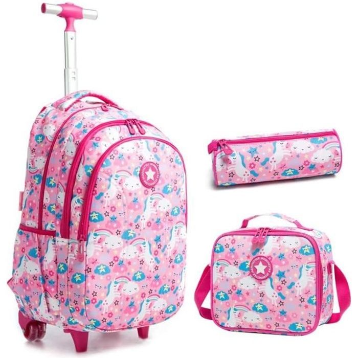 Roulettes et sale sac à dos