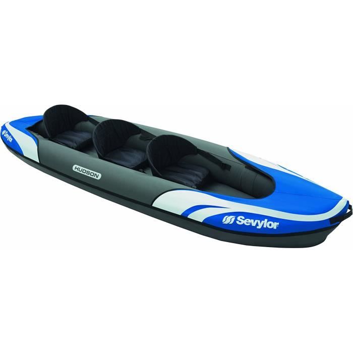 Kayak Gonflable - Hudson Canoë Canadien 2+1 Personnes Mer 374