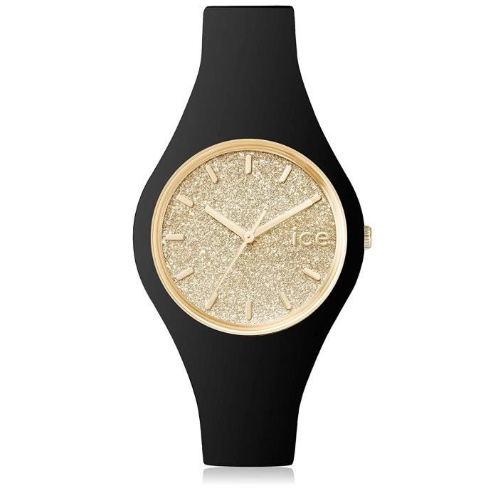 Ice Watch ICE glitter Black Gold Montre noire pour femme avec