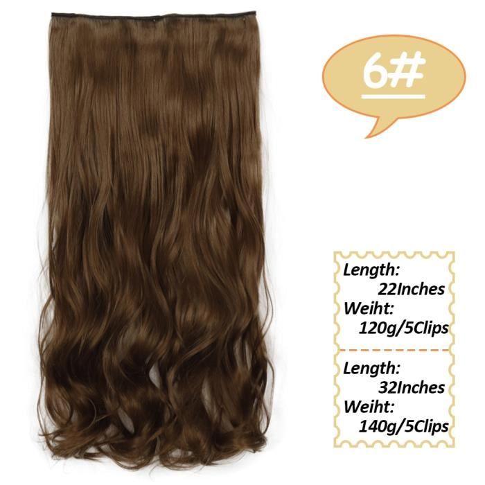 Healifty 5pcs poupée Bricolage Perruques Longues Extensions de Cheveux bouclés matériau résistant à la Chaleur des Cheveux pour la Fabrication de poupée Bricolage 57 