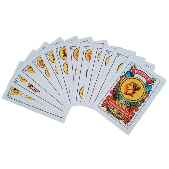 JEU DE CARTE ESPAGNOL BARAJAS ESPANOLA 50 CARTES JEU SOCIETE Cdiscount Jeux Jouets