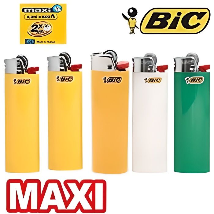 Briquets Bic de qualité briquets Maxi Bic briquets rechargeables briquets -  Chine Briquet BIC et briquet prix