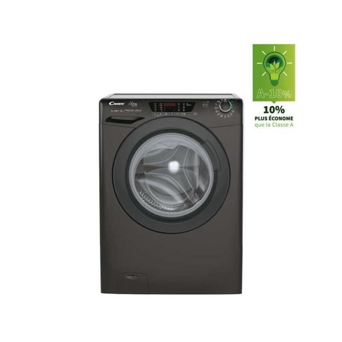 Lave linge hublot CANDY HE1584TWMBB6 8 kg 1400 Toursmin