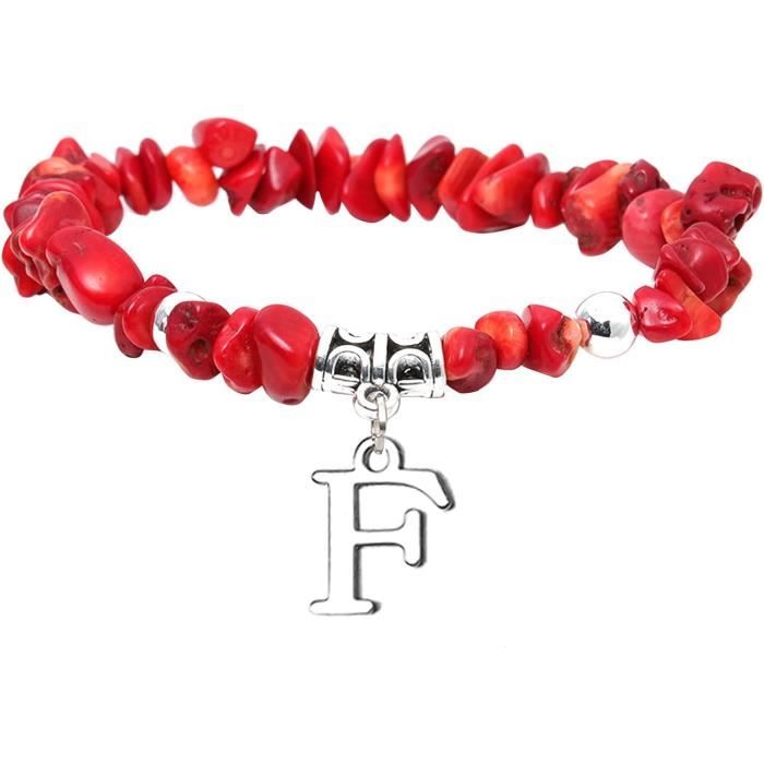 Bracelet Personnalisé Plaqué Or 14k - Lettres De A à Z - Réglable Avec Nœud D'Amour - Cadeau Pour Elle - 3