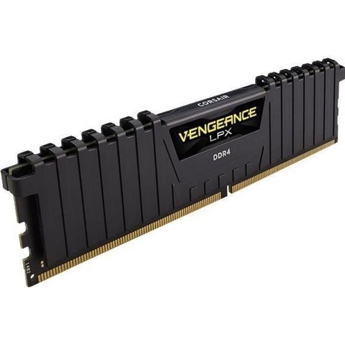 Vente Memoire PC CORSAIR Mémoire PC DDR4 - Vengeance - 16 Go ( 1 x 16 Go) - 3000MHz - CAS 16 (CMK16GX4M1D3000C16) pas cher