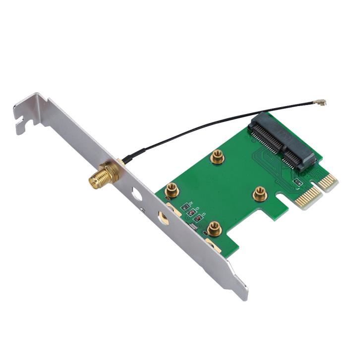 Carte Adaptateur Secteur Mini PCIe Vers PCIe, Carte Réseau WiFi Réseau