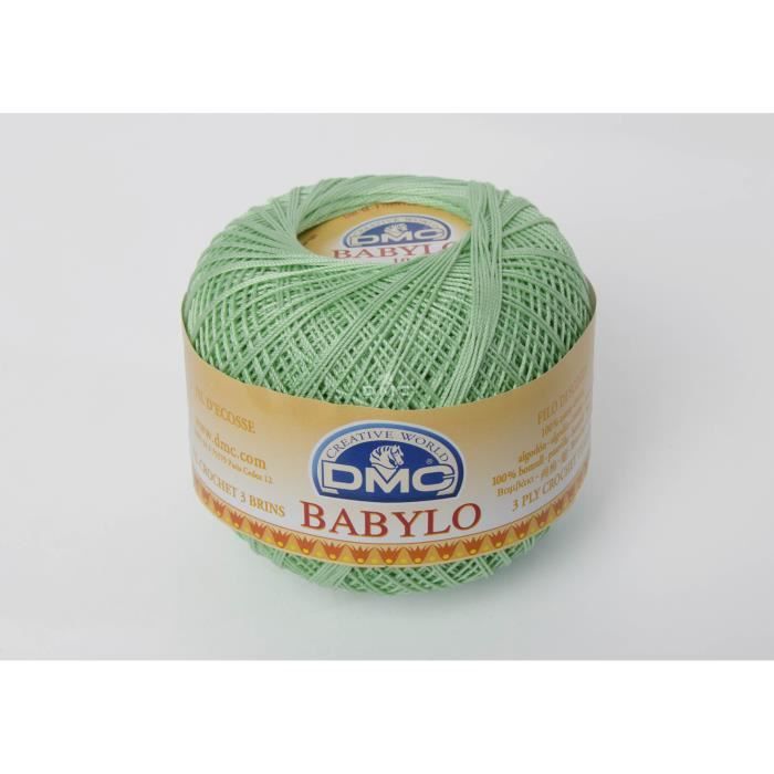 Fil à crocheter Babylo Gross. 30 - Col. 508 - Vert d'eau