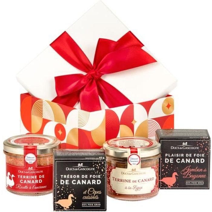 Ducs de Gascogne - Coffret gourmand Gourmandises comprenant 4 terrines -  spécial cadeau - Cdiscount Au quotidien