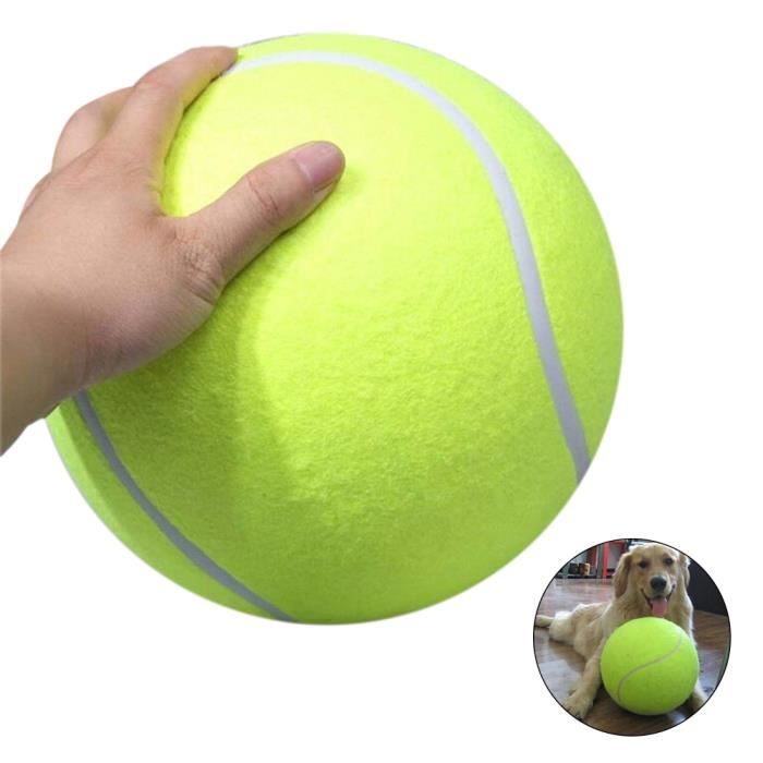 Comparer les prix de Duokon Jouet pour animaux de compagnie, balle de tennis géante de 24 cm, jouet à mâcher pour chien