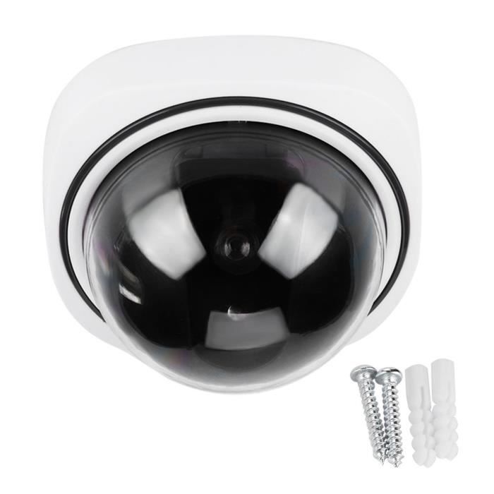 Caméra Factice Avec LED Clignotante - Dôme De Surveillance Simulé Avec Détection De Mouvement - Dissuasion Anti-intrusion