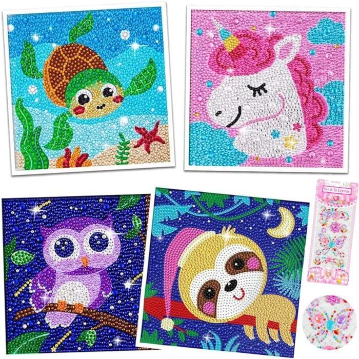 Kit De 10 Sous-verres Diamond Painting SODIAL - Activité Créative Pour Enfants Et Adultes