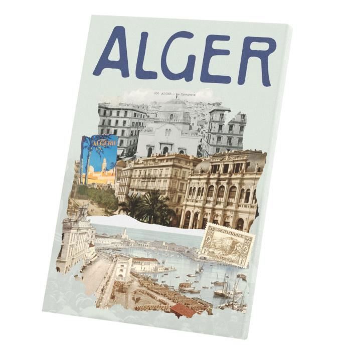 Puzzle Classique 1000 Pièces – Alger Vintage Carte Postale – Imprimé En France – Pièces Uniques – 68 X 48 Cm – Idéal Pour La Décoration Et La Détente