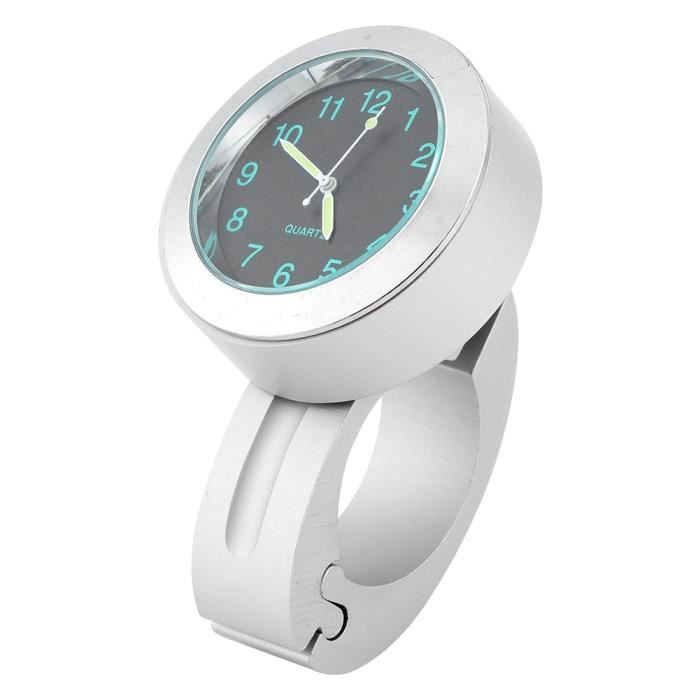 Horloge De Guidon Moto étanche IPX7 - 3,3 Cm, Couleur Rouge | Pour Vélos, VTT, Motos - Facile à Installer