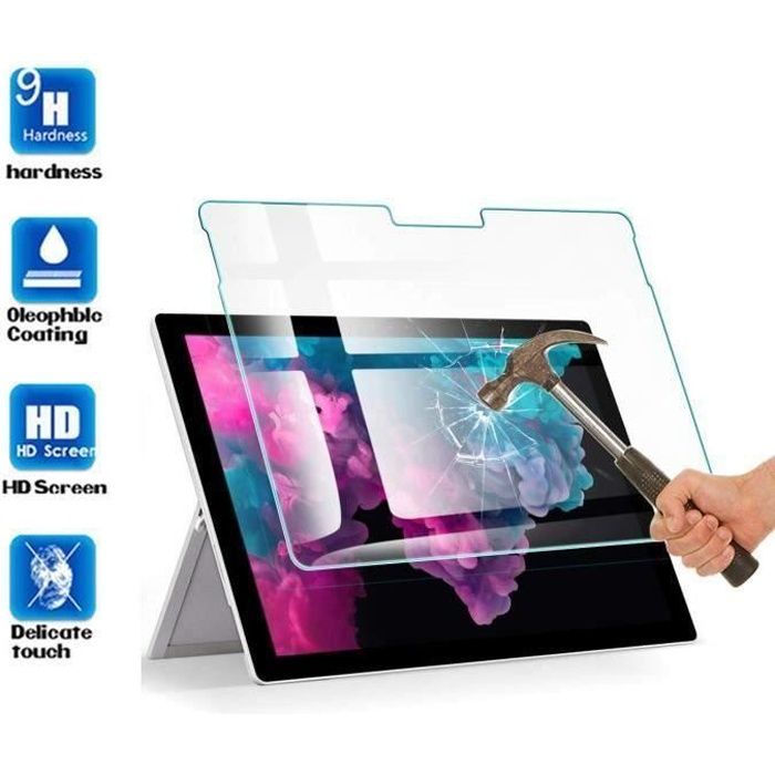 1 PCS Microsoft Surface Go 2 Protecteur d'écran, Premium HD Transparent Verre Trempé Protection Film Microsoft Surface Go 2 (10.5\