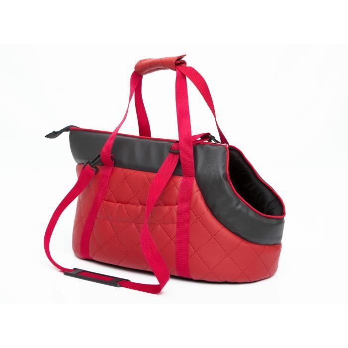 Meilleurs prix pour R2 sac de transport pour chien en cuir écologique – rouge
