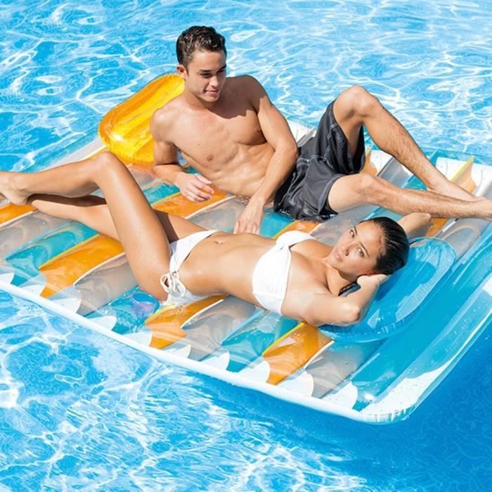 INTEX Matelas gonflable 2 personnes de Piscine Vis-à-vis Double - Cdiscount  Jeux - Jouets