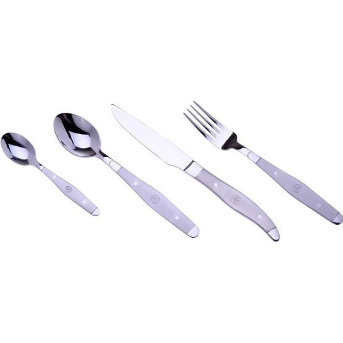 Ménagère 24 pièces - Métal satiné - Coffret cadeau