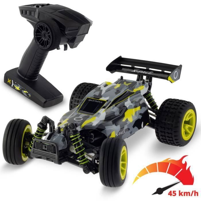 Allaugh Voiture Telecommandé Tout Terrain Jouet Garçon Fille Voiture Cars Voiture de Course Haute Vitesse RC Crawler Camion Radiocommandée Jeux Extérieur Intérieur Enfant Ado Cadeau Anniversaire 