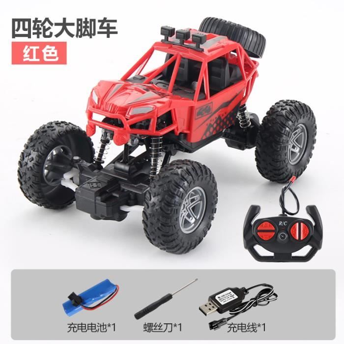 Voiture Télécommandée CHENKEE 1/18 – Avec Phares Lumineux, Facile à Contrôler, Cadeau Dès 3 Ans (rouge)