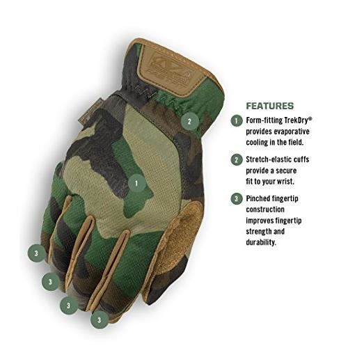 Mechanix Wear Gants Tactiques, Woodland Camo, Taille M FFTAB77009