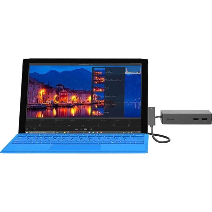 Microsoft Surface Pro 4 12 Core i5 24 GHz - SSD 256 Go - 8 Go QWERTZ - Allemand + Stylet + Dock station - Microsoft
