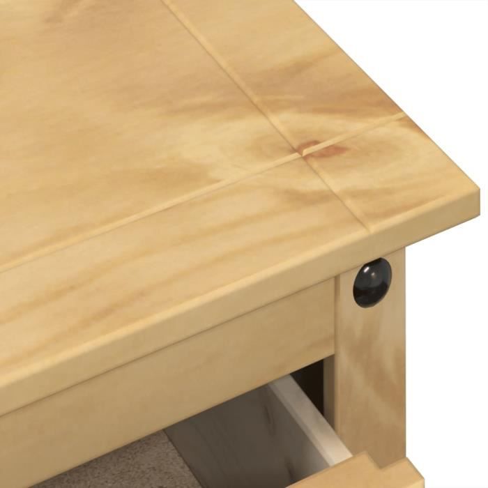 Buffet - MOTHINESSTO - Corona - Bois massif de pin - 87x40x76 cm - 2 portes - Style campagne
