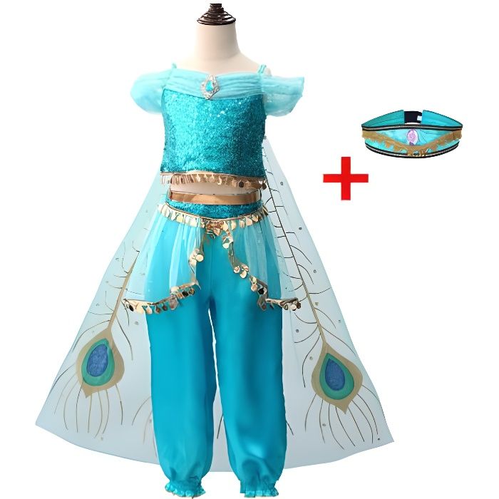 Déguisement Elsa - FINDPITAYA - Costume Filles Cosplay Luxe robe