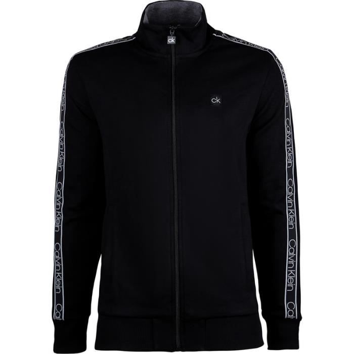 Veste zipp e noire Calvin Klein homme Noir Cdiscount Sport